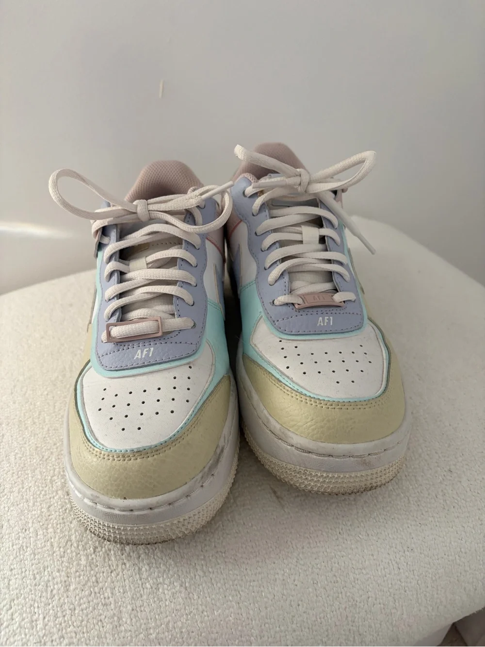 Nike Women's Pastel Multi-Panel Sneakers in Pink, Blue, Cream & White